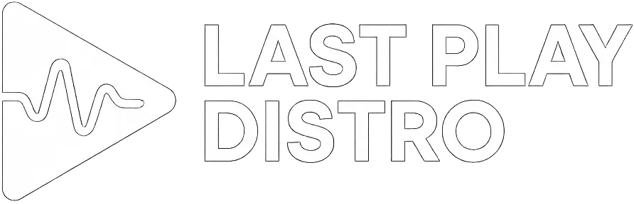 Light wordmark for Last Play Distro