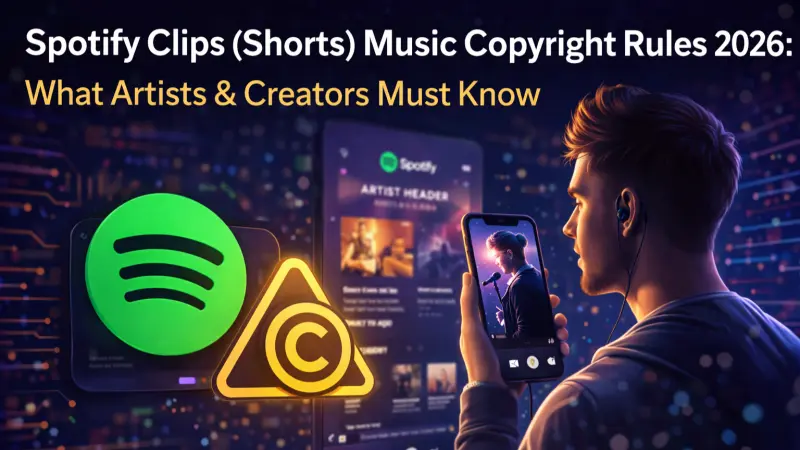 Spotify Shorts (Clips) & Music Copyright Rules 2026