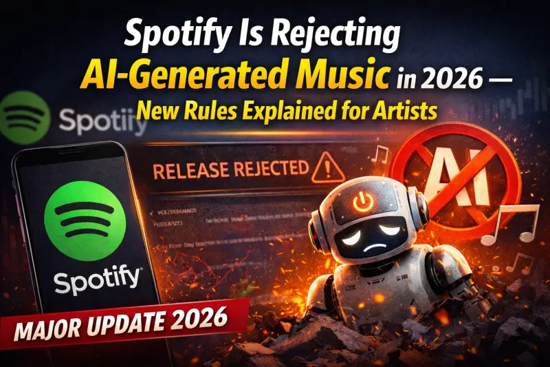 AI Music Rejected by Spotify? New 2026 Policy Explained