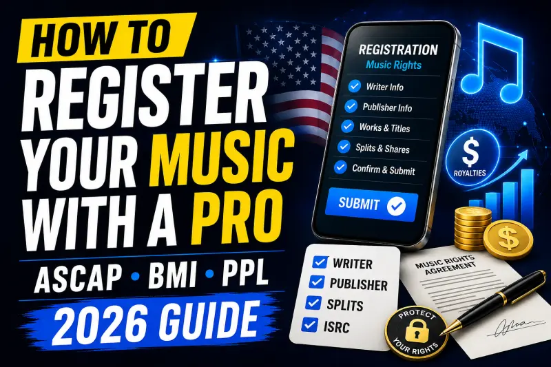 How to Register Your Music with a PRO in 2026